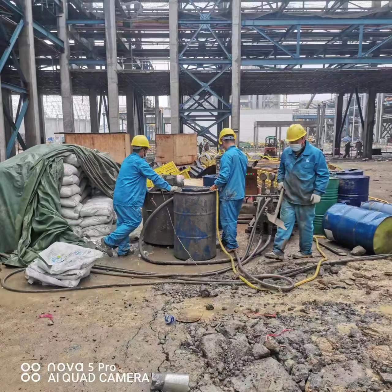 图木舒克设备基础下沉沉降注浆加固施工